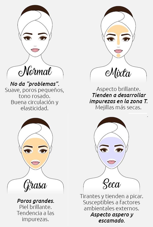Belleza: Tipos de piel + características